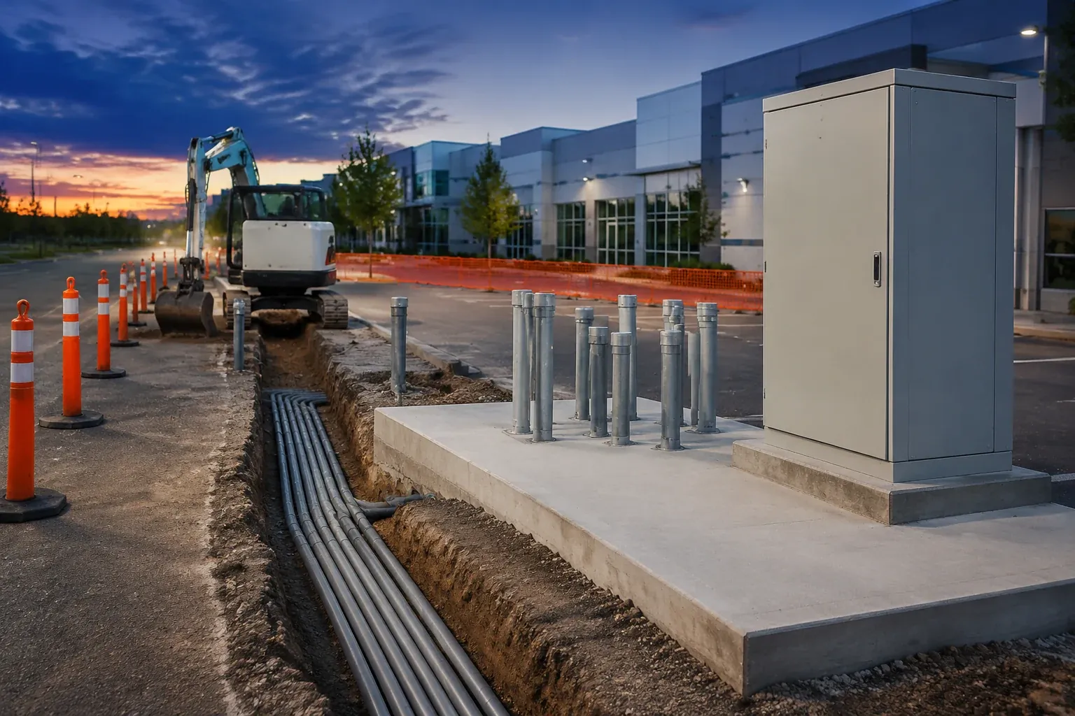 EV Make-Ready Electrical Infrastructure in Indianapolis by LED Indy