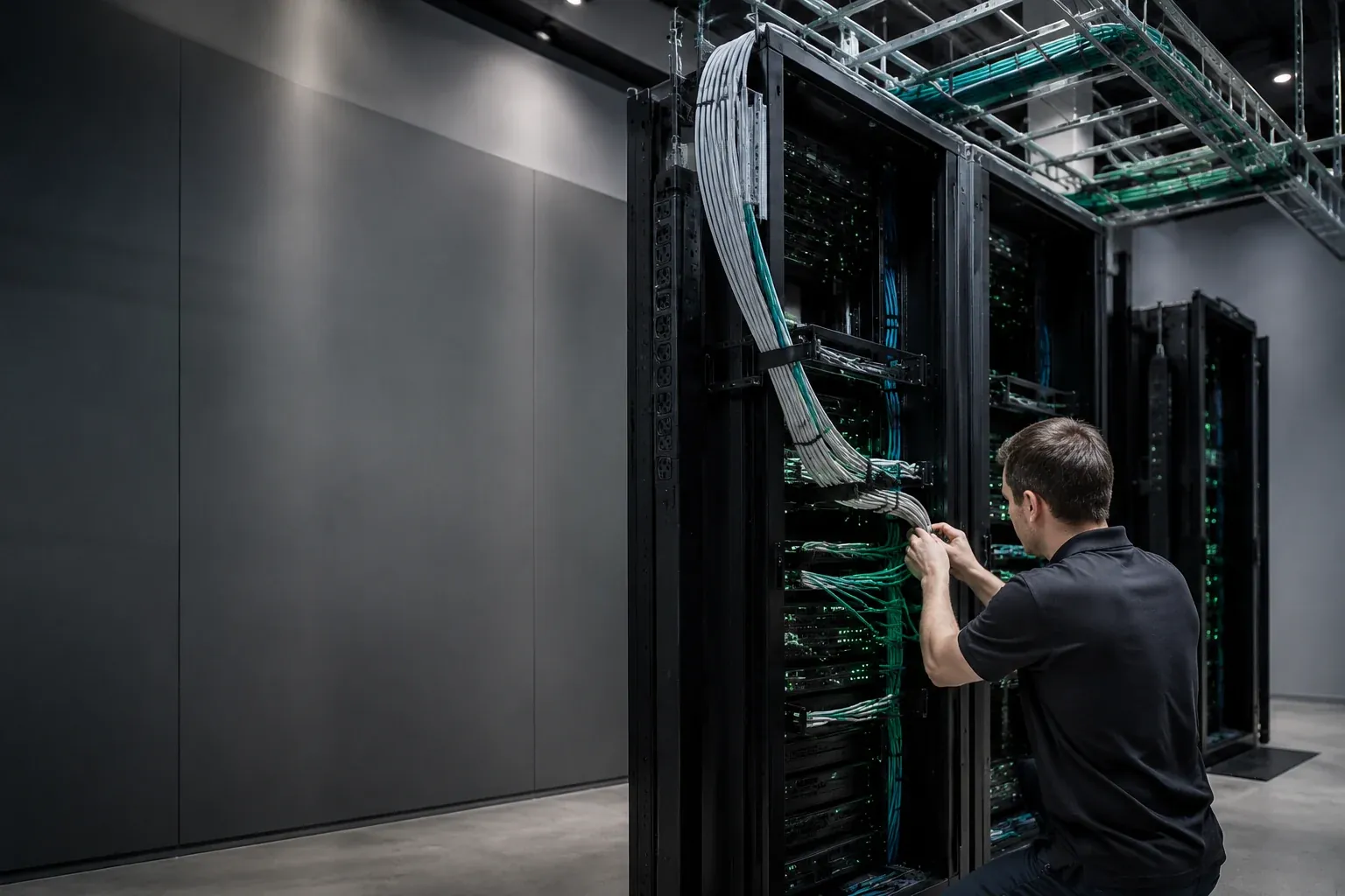 Server Room Installation in Indianapolis by LED Indy