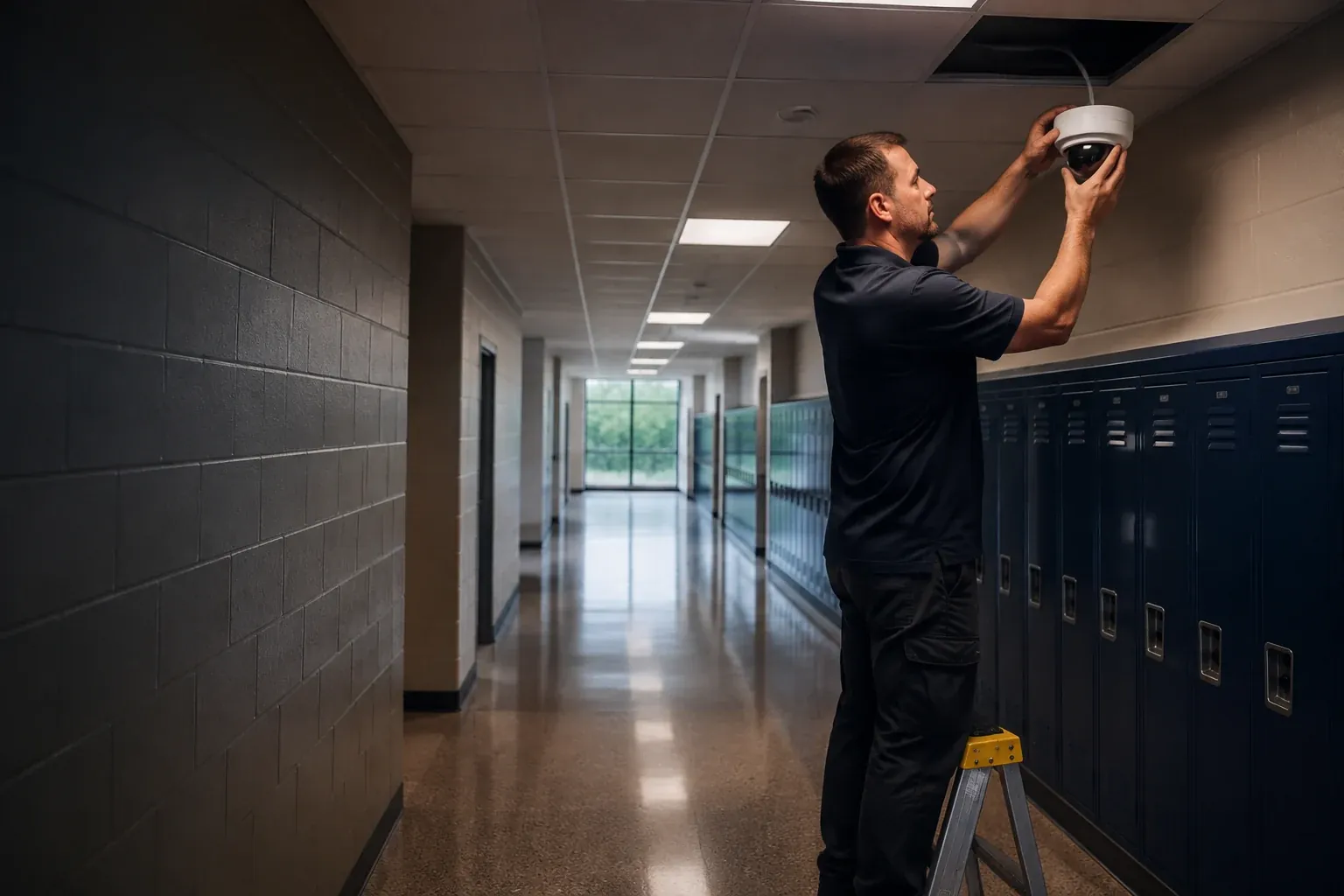 School Security Camera Installation in Indiana for Preschool, K to 12 and Higher Ed by LED Indy