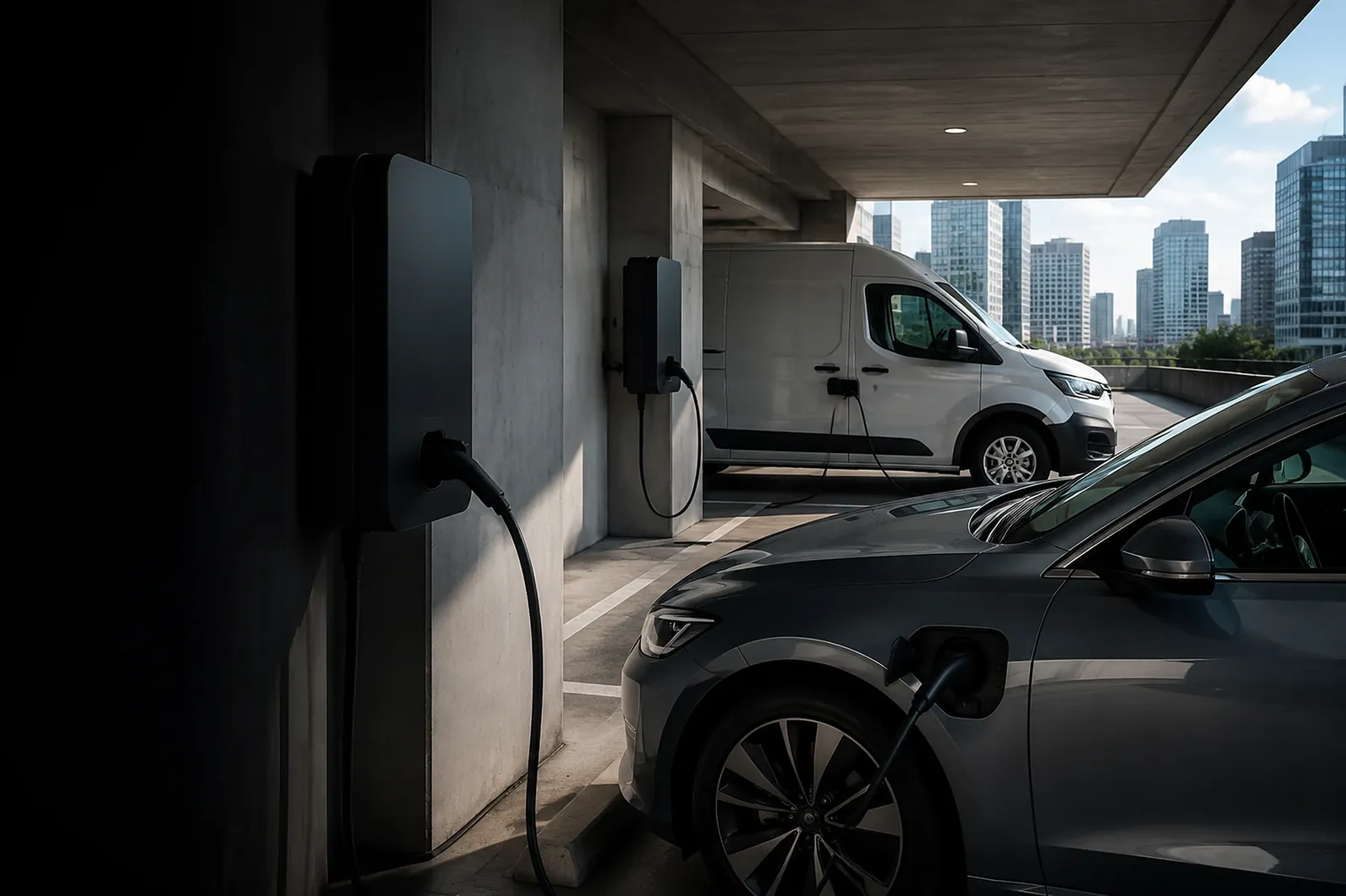 Commercial EV Charging Station Installation in Indianapolis by LED Indy