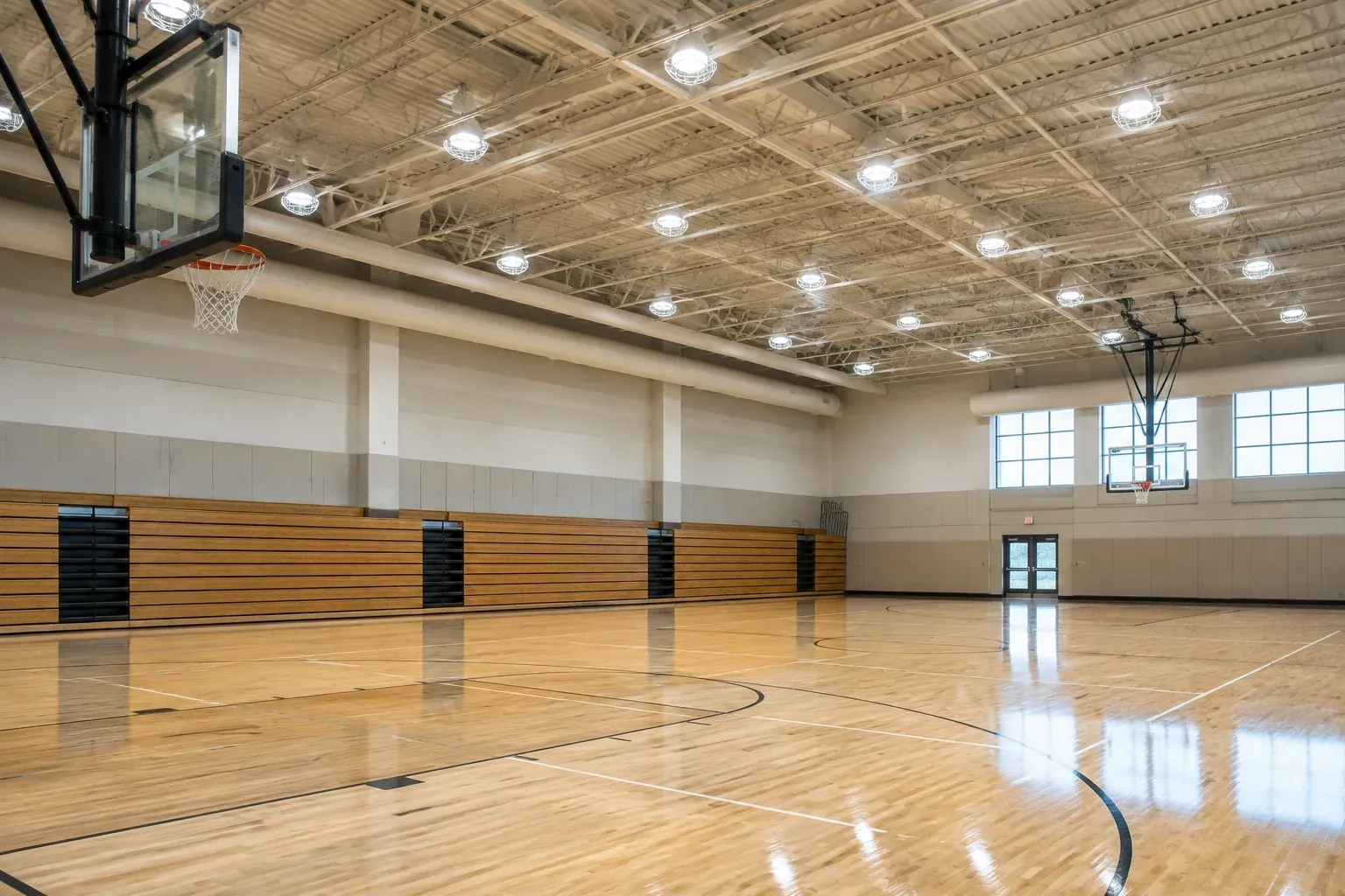 Gym Lighting Installation in Indiana for Schools and Sports Fields by LED Indy