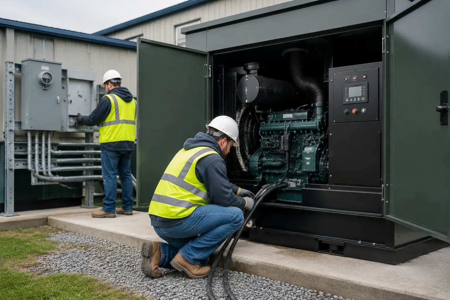 Commercial Generator Installation in Indianapolis by LED Indy
