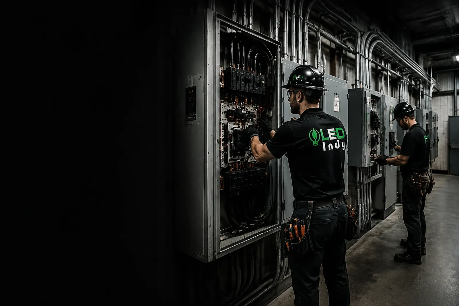 Commercial Electrician in Indianapolis for Lighting, Power and Low Voltage by LED Indy