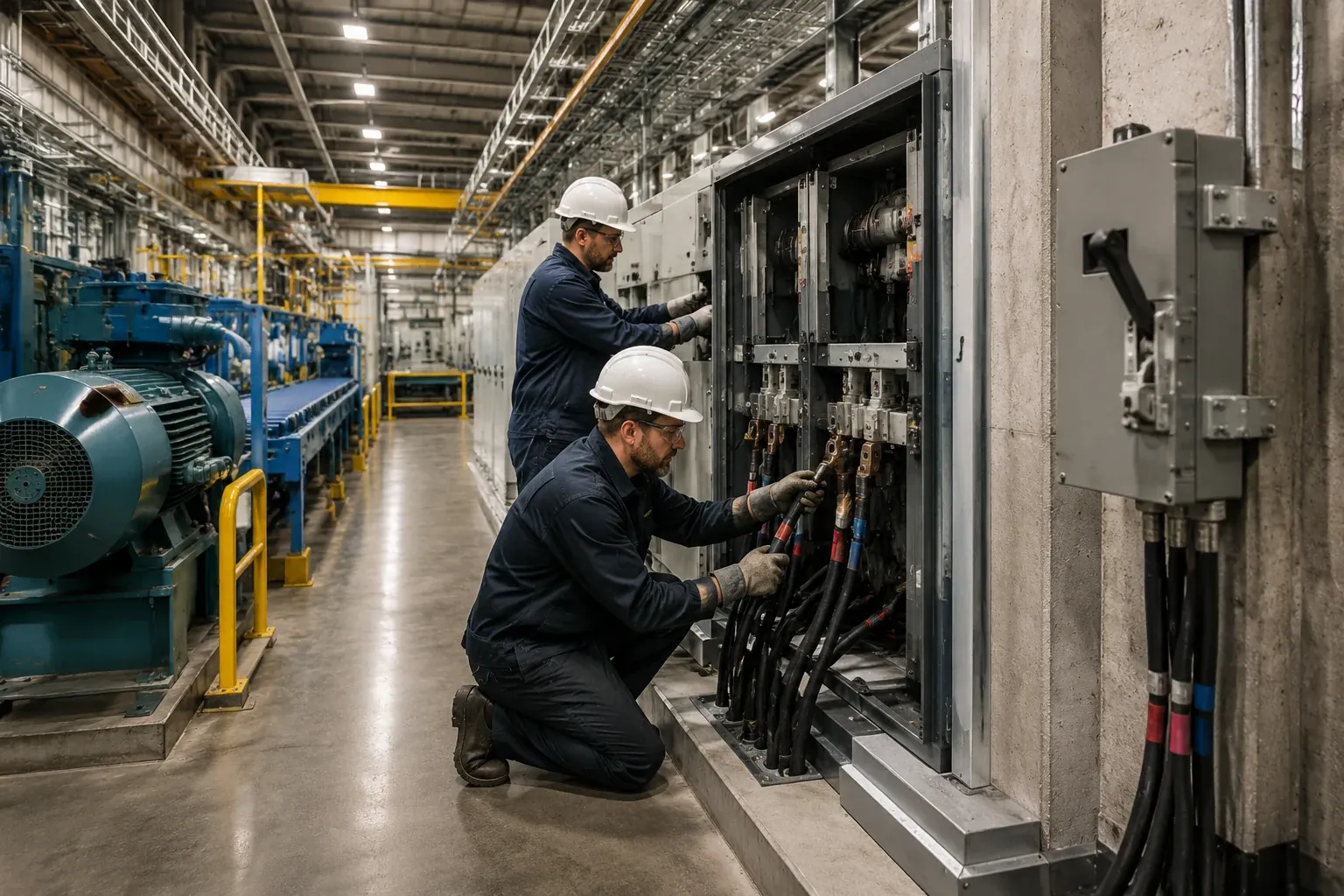 Industrial Electrician in Indianapolis for Manufacturing and 3-Phase Plant Power by LED Indy