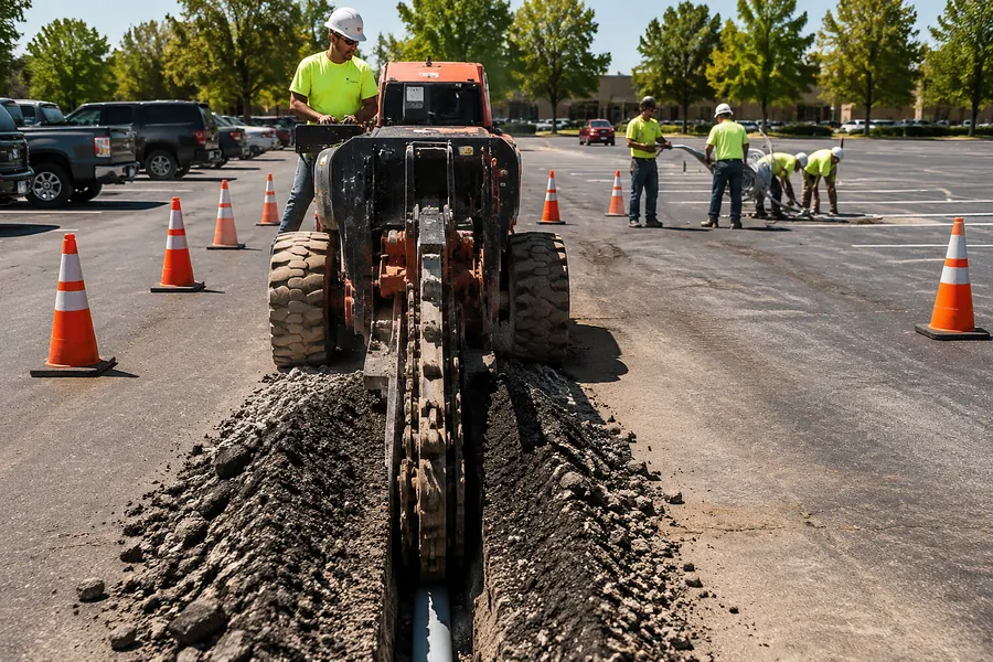 Trenching and Conduit by LED Indy in Indianapolis