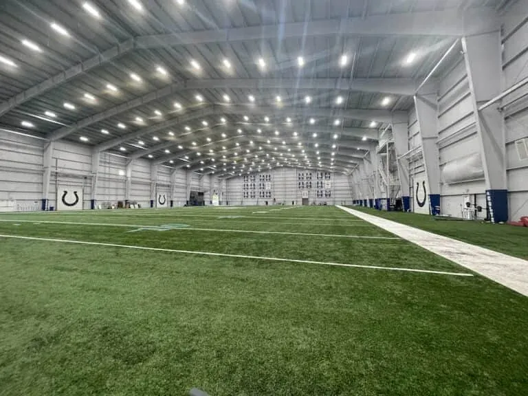 Indianapolis Colts practice facility LED lighting